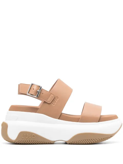 LIU JO June open-toe sandals Brown BA3051EX014