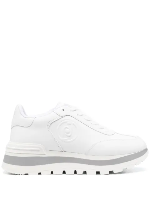 LIU JO 45mm embossed-logo lace-up sneakers White BA3113P0102