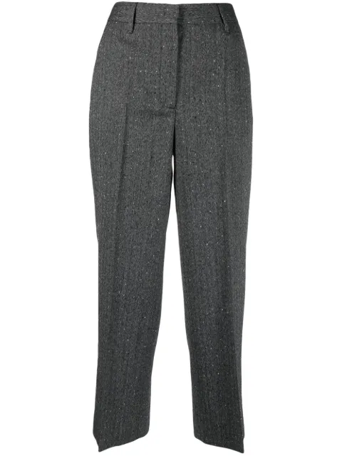 Prada Pre-Owned 2010s cropped tailored trousers Grey PRA250TT