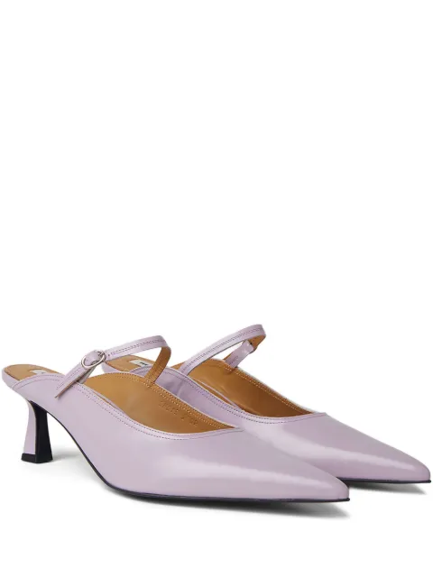 Reike Nen leather mules Purple RO1SH013