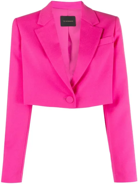 THE ANDAMANE cropped single-breasted blazer Pink T133013B