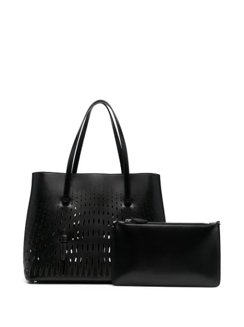 Alaïa Mina laser-cut tote bag Black AA1S06732CA238