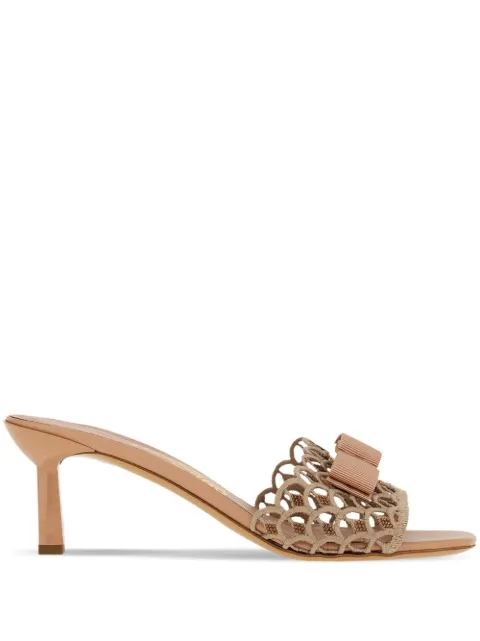 Ferragamo Vara 55mm bow sandals Neutrals 757765