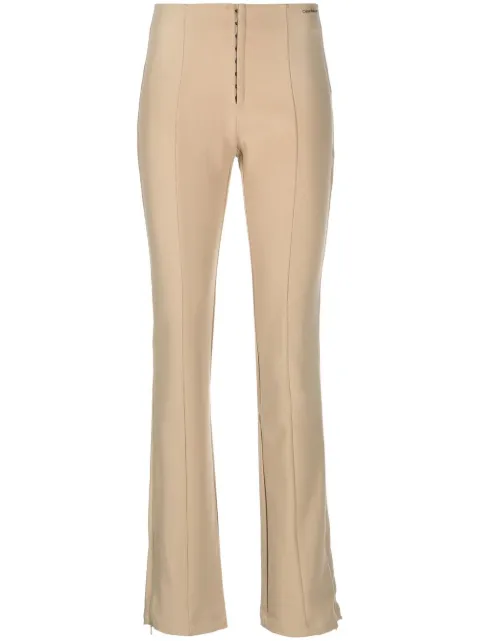 Calvin Klein Jeans slim-cut high-waist trousers Neutrals J20J220529