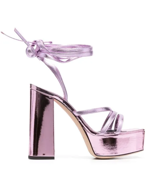 Giuseppe Zanotti metallic 125mm platform sandals Pink E300036C95394