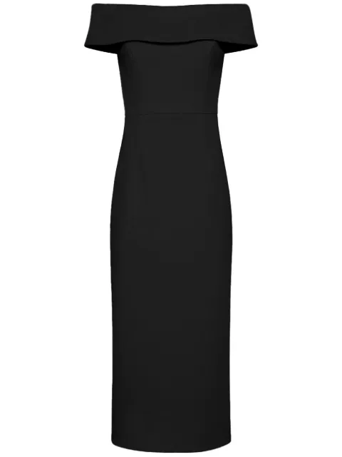 Rebecca Vallance Amore off-shoulder midi dress Black 20041928