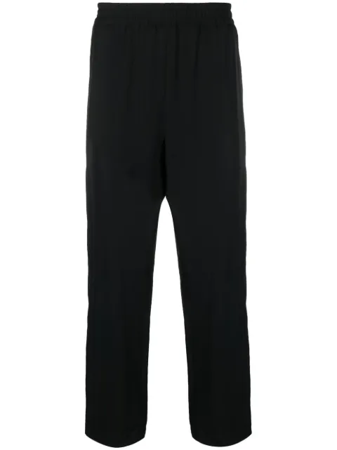 Y-3 mid-rise straight-leg trousers Black H63055
