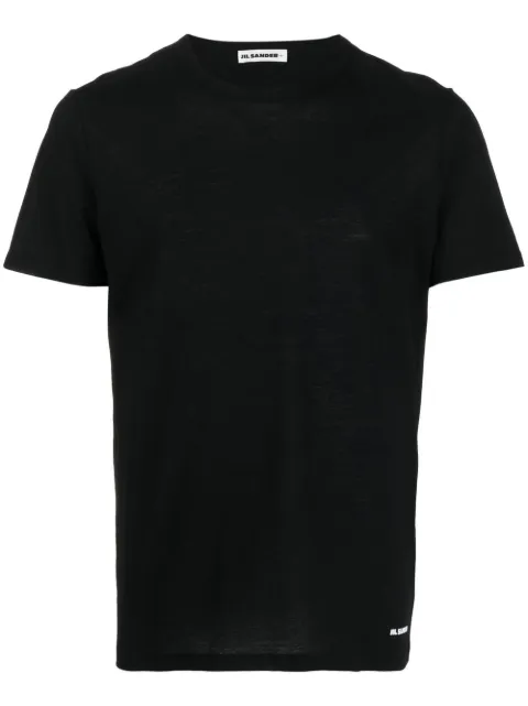 Jil Sander plain cotton T-shirt Black J47GC0012J45031