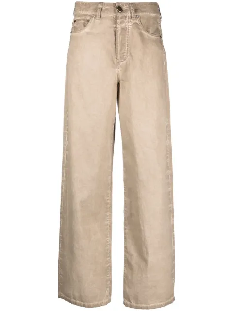 Uma Wang high-waisted straight-leg jeans Neutrals UP3036