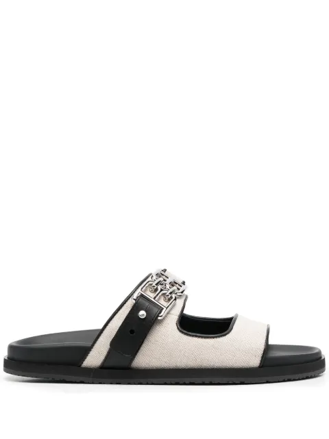 Bally logo-plaque open-toe sandals Neutrals 6302989