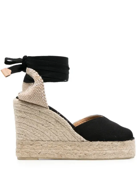 Castañer 105mm Bilina wedge espadrilles Black BILINA8ED001