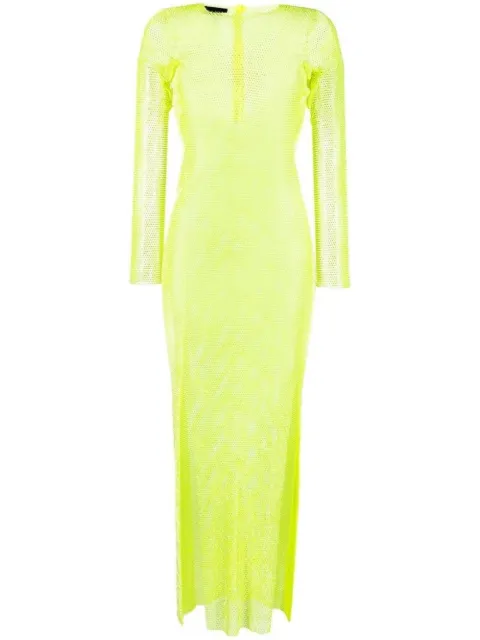 Santa Brands semi-sheer dress Green DIAMOND