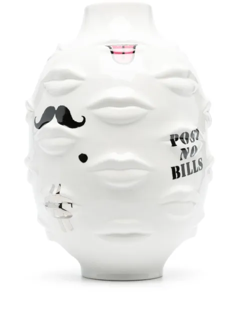Jonathan Adler graphic-print porcelain vase White 28459