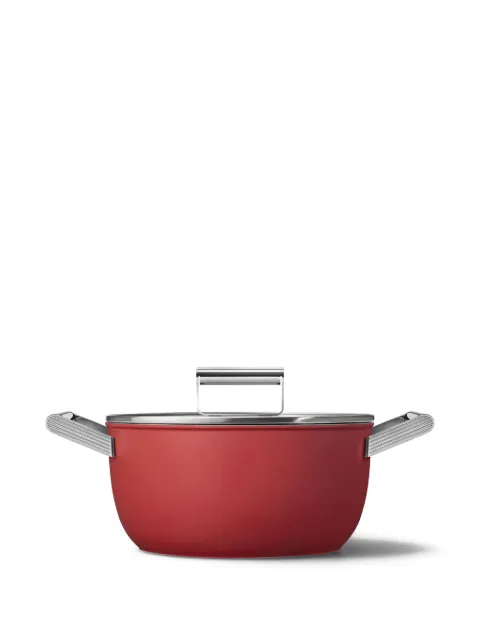 Smeg metal-handle casserole Red CKFC2411RDM