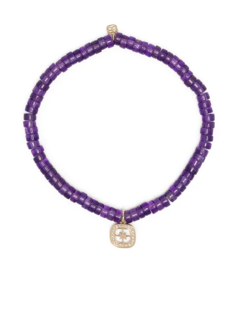 Sydney Evan 14kt yellow gold Starburst amethyst bracelet Purple CKE1829Y9204