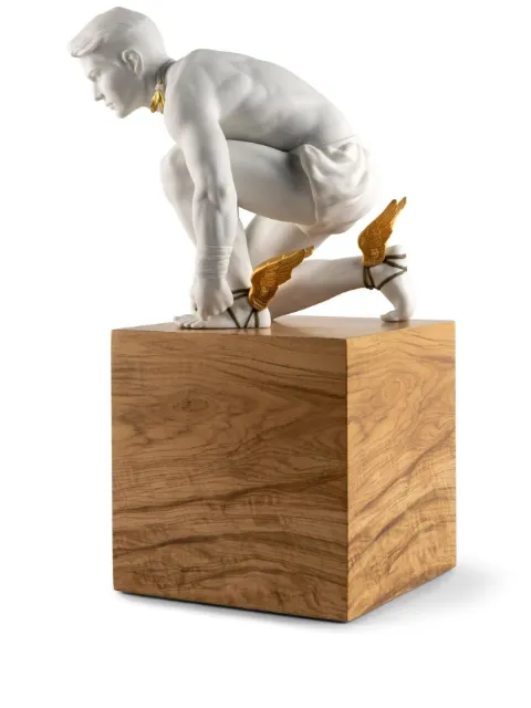 Lladró Hermes porcelain sculpture White 01009546