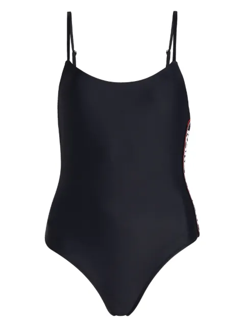 Karl Lagerfeld Essential logo-print swimsuit Black 235W2241999