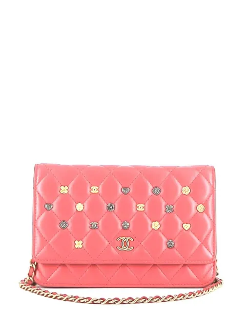CHANEL Pre-Owned 2019 Icons wallet-on-chain bag Pink 394428
