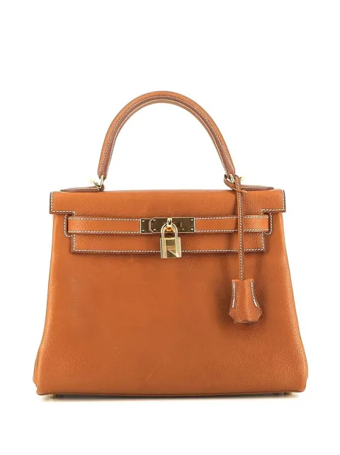 Hermès Pre-Owned 2021 Kelly 28 handbag Brown 396206