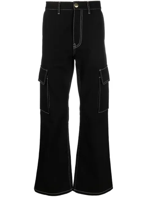Marni flared cotton chinos Black PUMU0217A0TCX17