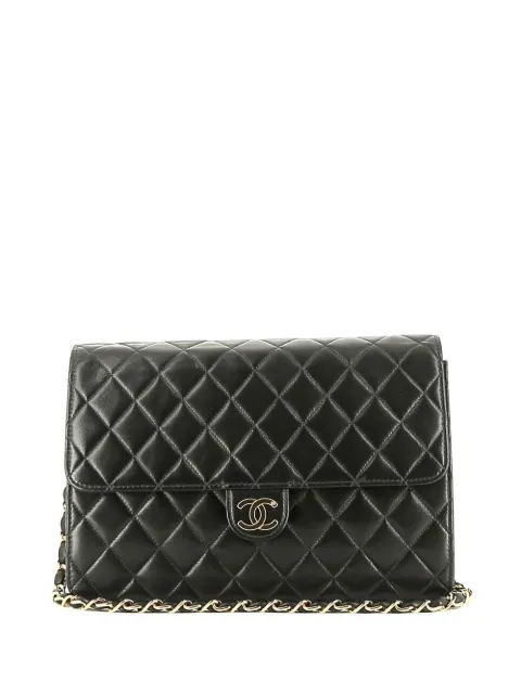 CHANEL Pre-Owned 1999 diamond quilted shoulder bag Black 395424