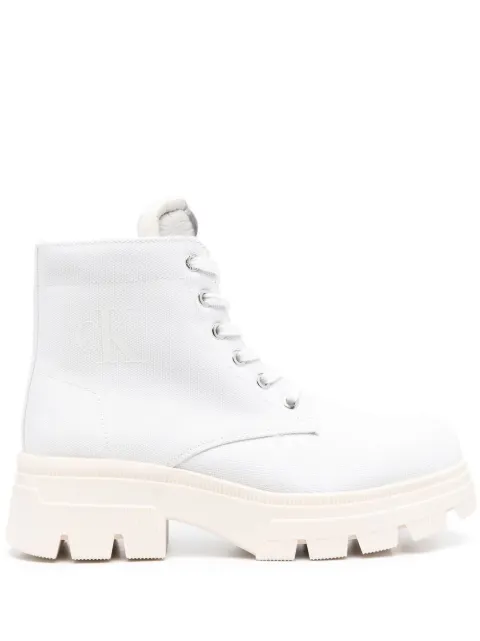 Calvin Klein Jeans lace-up ankle boots White YW0YW00947