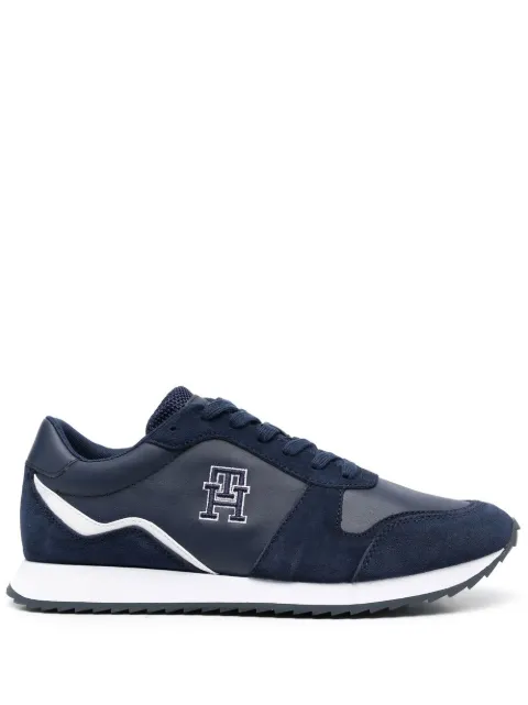 Tommy Hilfiger embroidered TH monogram low-top sneakers Blue FM0FM04479