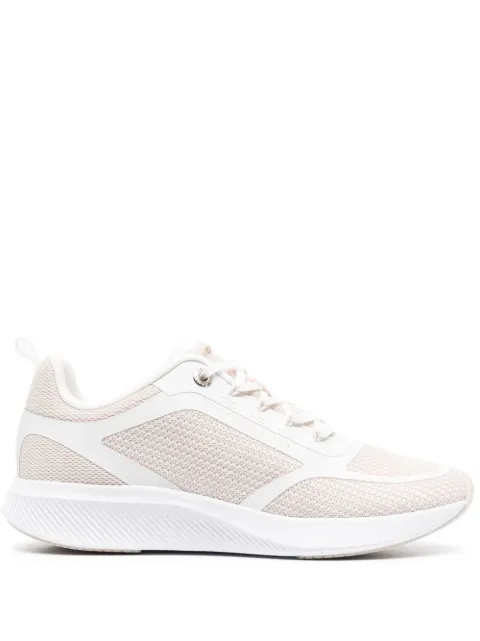 Tommy Hilfiger logo-print mesh sneakers Neutrals FW0FW06981