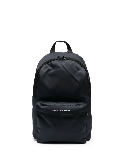 Tommy Hilfiger logo-print zipped backpack Black AM0AM10912