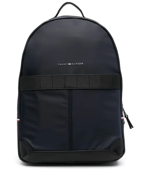 Tommy Hilfiger Elevated Metal logo-print backpack Blue AM0AM10939