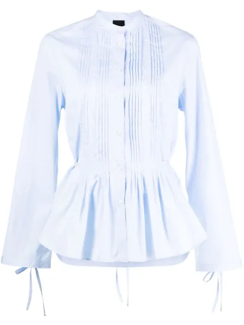 ASPESI peplum button-up shirt Blue S6G5446C11807126