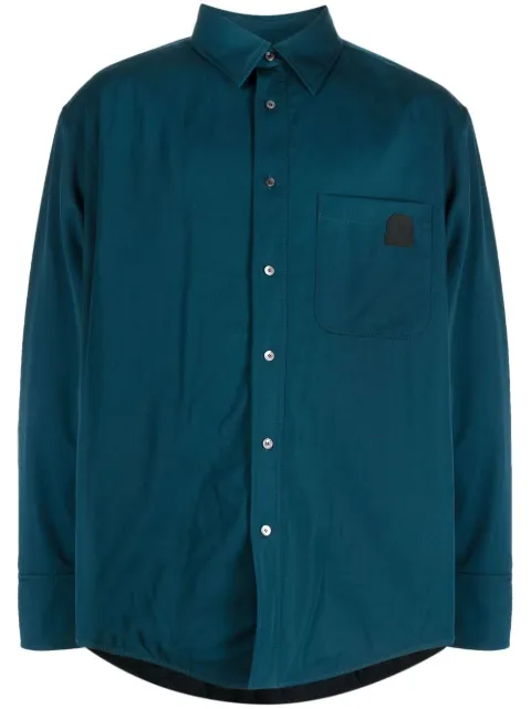 Lanvin box-pleat long-sleeved shirt Blue RMOU00054576