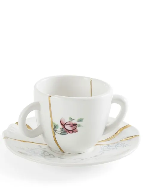 Seletti Kintsugi tea cup set White 09641