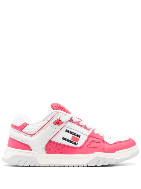 Tommy Jeans two-tone panelled sneakers Pink EN0EN02129