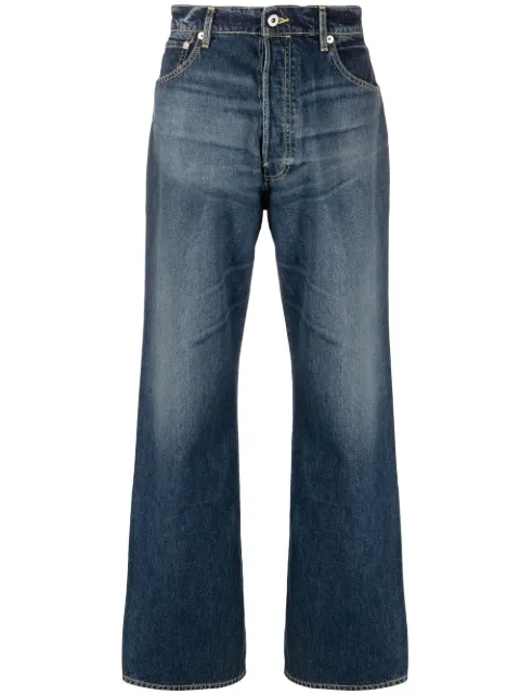 Kenzo mid-rise straight-leg jeans Blue FD55DP4066B2