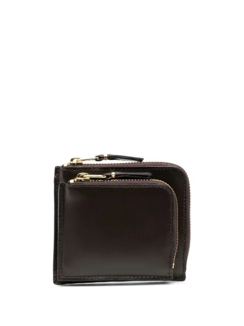 Comme Des Garçons Wallet zipped-pocket leather wallet Brown SA3100OP