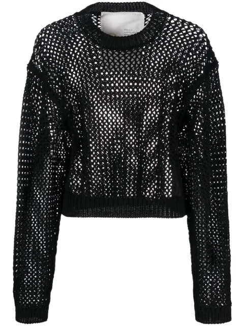 Ramael cotton open-knit jumper Black RA0015