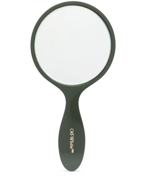 Off-White logo-lettering mirror Green OHZB016T23PLA0015676