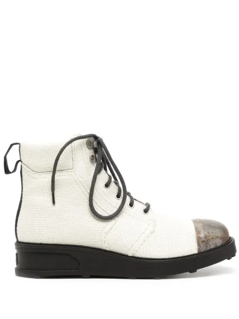 OBJECTS IV LIFE lace-up ankle boots White OBJ001601100422
