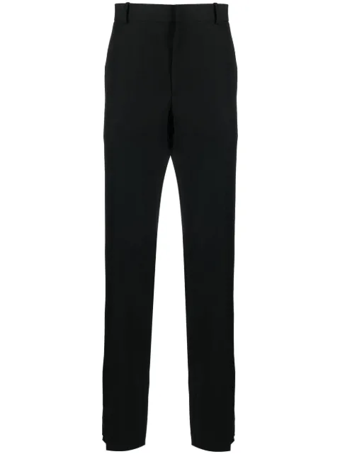 Alexander McQueen stripe-detail tailored trousers Black 726305QUV21