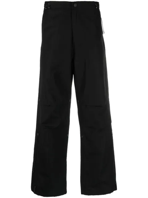 Maharishi tonal-print loose Snopants trousers Black 4219