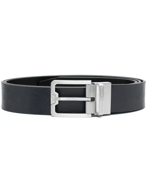 Emporio Armani calf-leather buckled belt Black Y4S502Y221E