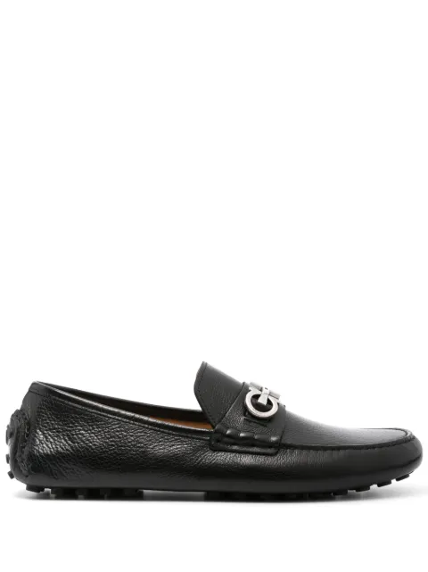 Ferragamo Gancini-plaque driver shoes Black 758351