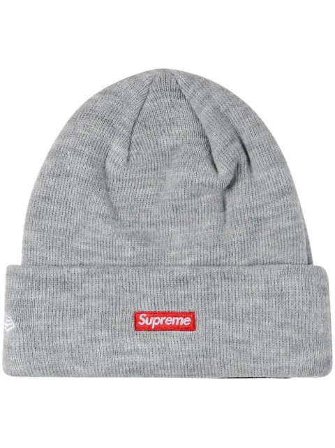 Supreme x New Era S Logo knitted beanie Grey SU12523