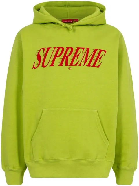 Supreme Crossover logo-print hoodie Green SU12526