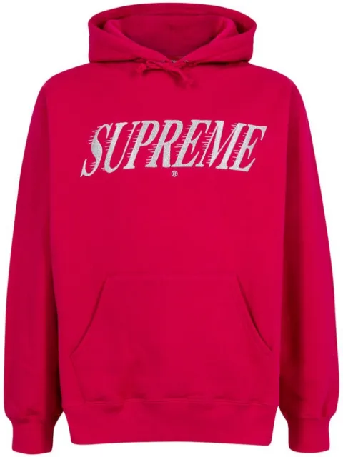 Supreme Crossover logo-print hoodie Red SU12525