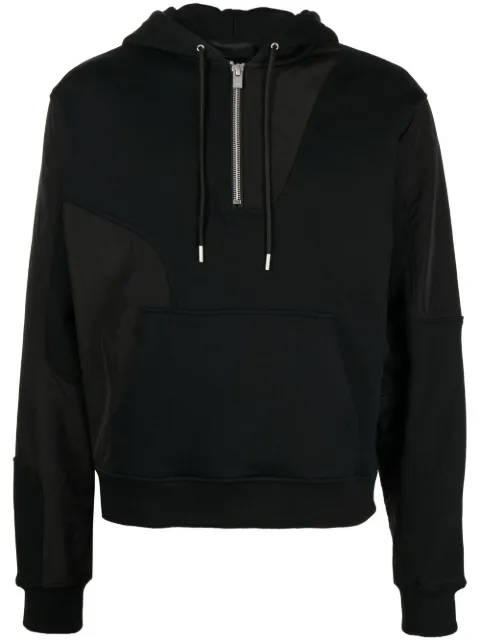 HELIOT EMIL half-zip cotton sweatshirt Black HEM08011C01