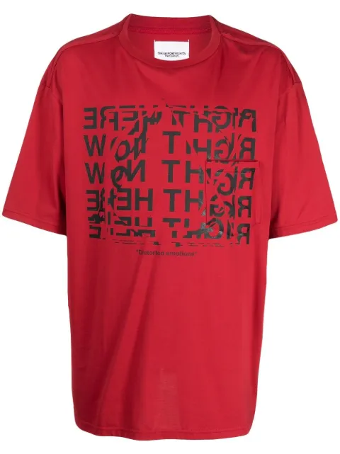 Takahiromiyashita The Soloist graphic-print short-sleeved T-shirt Red SC0061
