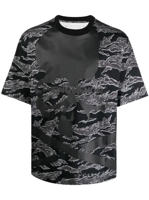Mastermind World camouflage-print short-sleeved T-shirt Black ILLCS22A033