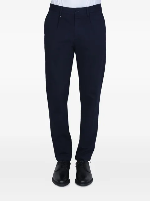 BOSS logo-patch trousers Blue 50483805